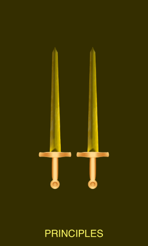 Enlightenment Tarot Two of Swords