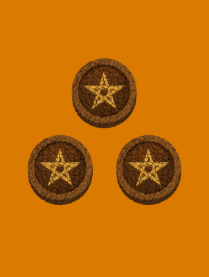 Enlightenment Tarot Three of Pentacles