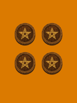 Enlightenment Tarot Four of Pentacles