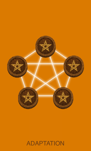 Enlightenment Tarot Five of Pentacles