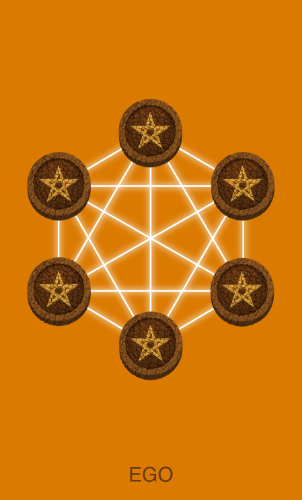 Enlightenment Tarot Six of Pentacles