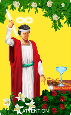 The Enlightenment Tarot Attention Card (Magician)