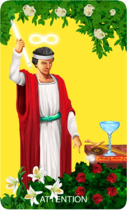 The Enlightenment Tarot Attention Card (Magician)