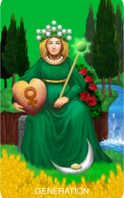 The Enlightenment Tarot Generation Card (Empress)