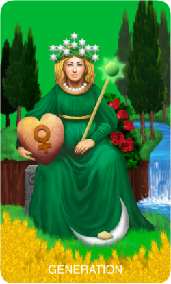 The Enlightenment Tarot Generation Card (Empress)