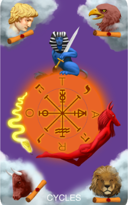The Enlightenment Tarot Cycles Card (Wheel of Fortune)