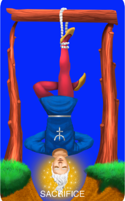 The Enlightenment Tarot Sacrifice Card (Hanged Man)