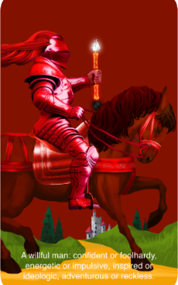 The Enlightenment Tarot Knight of Wands