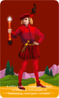 The Enlightenment Tarot Page of Wands