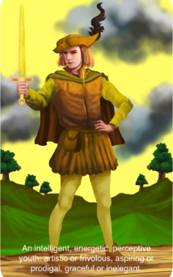 The Enlightenment Tarot Page of Swords