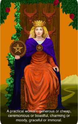 The Enlightenment Tarot Queen of Pentacles